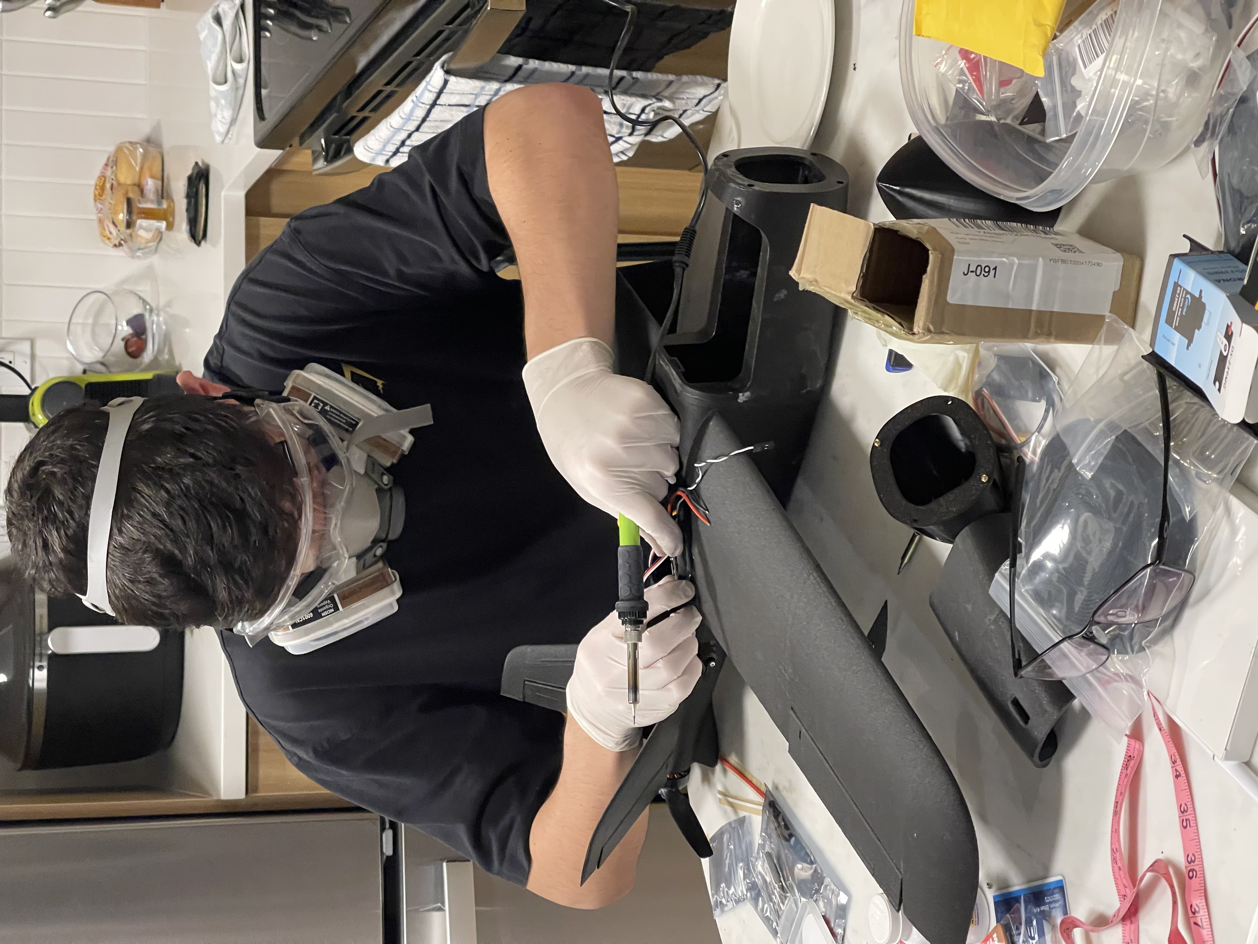 Completed fixed-wing drone