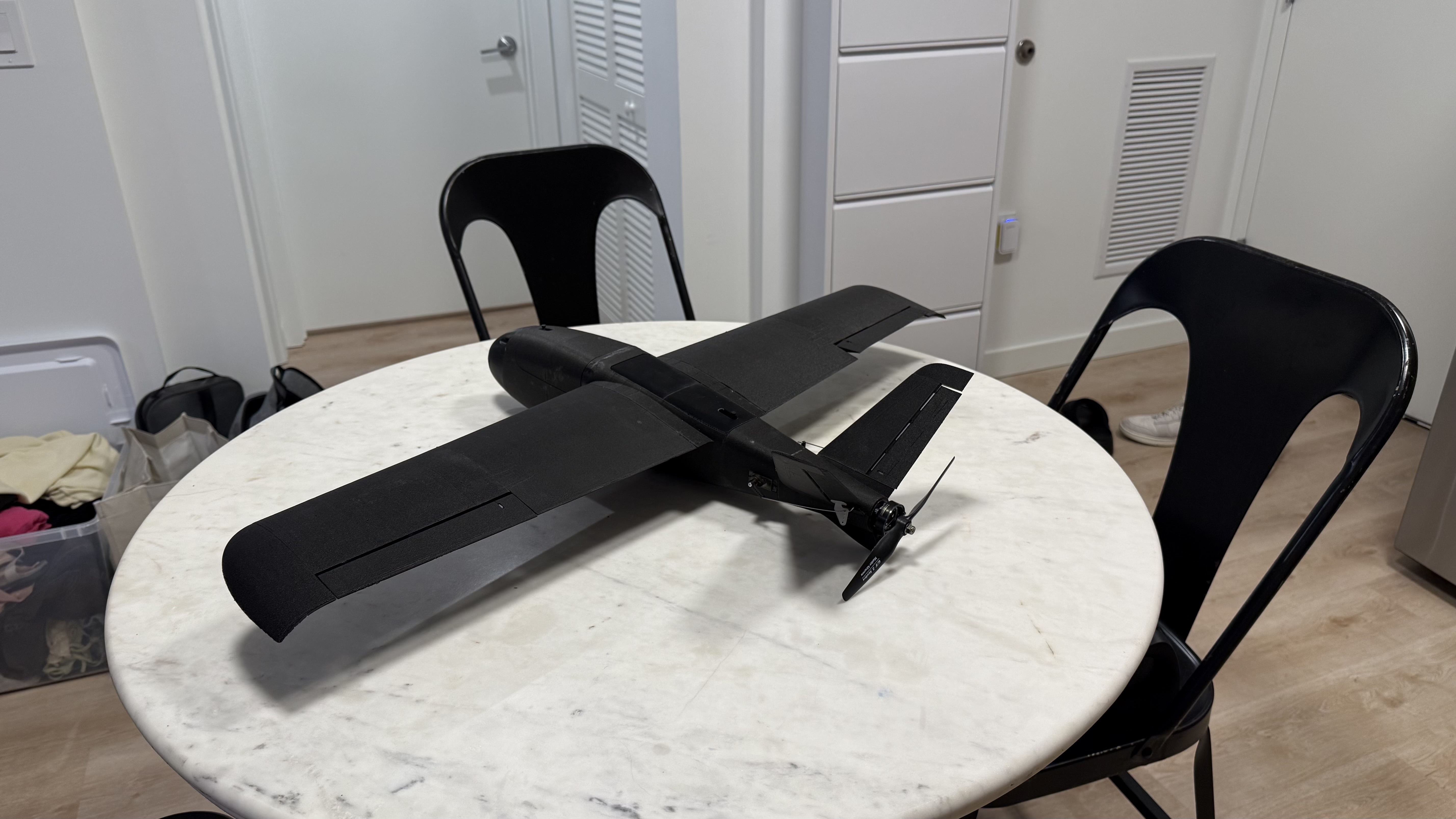 Drone rear quarter view